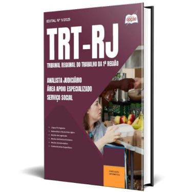 Imagem de Apostila Trt Rj 2025 Analista Judiciário Área Apoio - Apostilas Opção