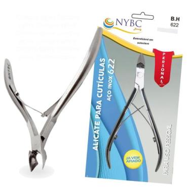 Imagem de Alicate de Cutícula em Aço Inox com Mola Dupla - NYBC Beauty - Afiado,