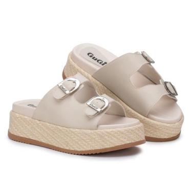 Imagem de Sandália Plataforma Feminina Aura 910-GG Papete GuGi Slide Anatômica C