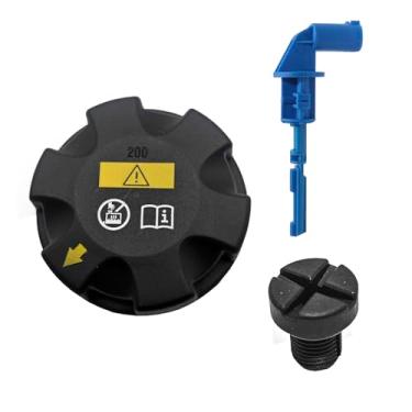 Imagem de AMCC Tampa do tanque de expansão, sensor de nível de líquido de arrefecimento e parafuso de sangramento de ar do refrigerante, 3 peças, adequado para 200 kpa (2,0 bar), compatível com BMW MIni N20 N52