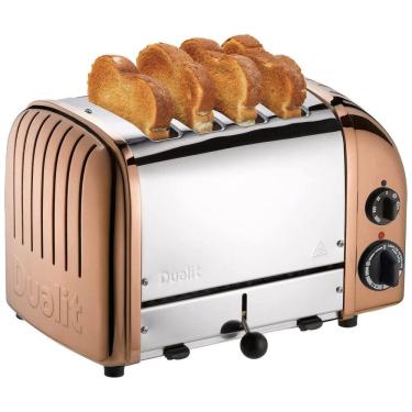 Imagem de Torradeira Elétrica 4 Fatias com 3 Níveis de Tostagem, 110v, DUALIT 47440, Dourado