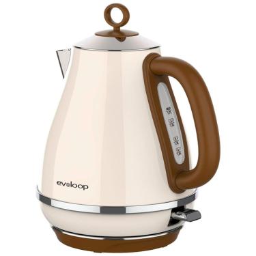 Imagem de Chaleira Elétrica 1,7 L com Desligamento Automático, 110V 1500W, Evoloop, Creme