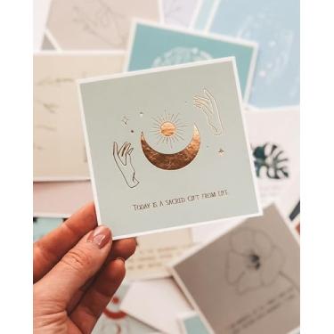 Imagem de Cartões de Afirmação para Mulheres – Meditação e Afirmações Diárias para Mulheres I Cartões Motivacionais/Inspiracionais, Cartão de Mindfulness Caixa de Presentes Espirituais – 40 Cartas com