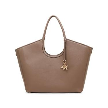 Imagem de Anne Klein Bolsa feminina grande estruturada com bolsa, vison, Marta, Large