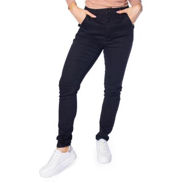 Imagem de Calça Feminina de Sarja Max Denim Skinny Premium Preto-Feminino