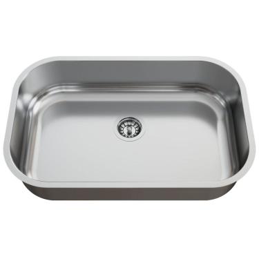Imagem de Cuba para Pia de Cozinha em Aço Inox N2 56x35x17cm Polida com Válvula GhelPlus Inox