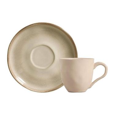 Imagem de Conjunto com 6 Xícaras De Chá Orgânico 170ml com 6 Pires Bio Raio - Po