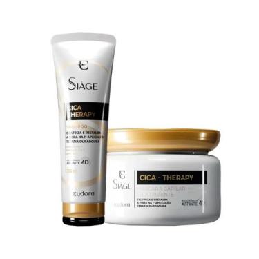Imagem de kit cica therapy shampoo 250 ml e cond 250g - eudora