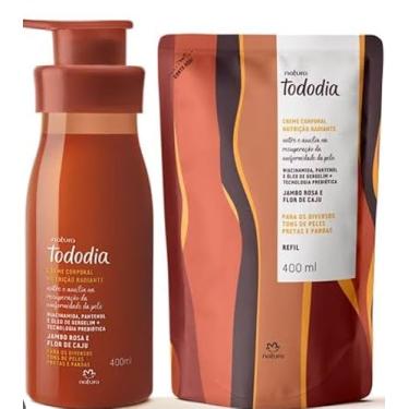 Imagem de Kit Creme Hidratante Corporal Tododia Jambo Rosa e Flor de Caju Com Refil