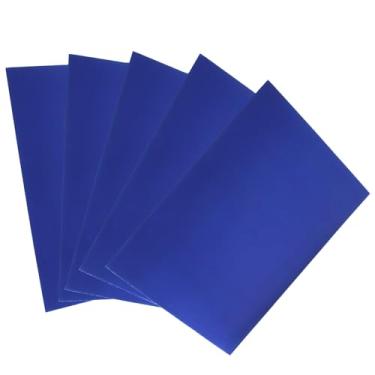 Imagem de suiwotin 25 folhas de papel cartolina azul metálico 21 x 28 cm, tamanho A4 250 g/m² de espessura, papel de capa para projetos de bricolage, convites, decorações