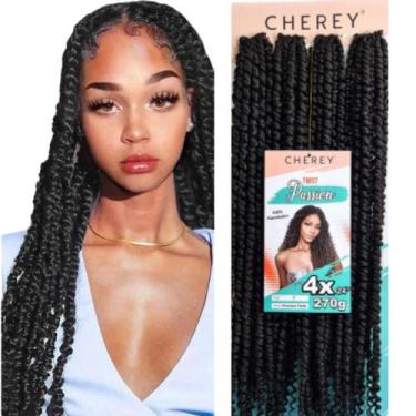 Imagem de Cabelo Para Crochet Braids Sintético Passion Twist Cherey - bbless, Pr