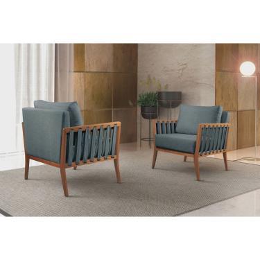 Imagem de Poltrona Decorativa Madeira Maciça Helena