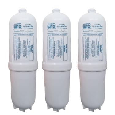 Imagem de Kit 3 Refil Filtro Compatível Purificador Água Soft By Everest Star Plus Slim Fit Baby