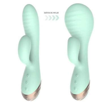 Imagem de Vibrador Com Estimulador Clitoriano Integrado e Função Inflável - Meam