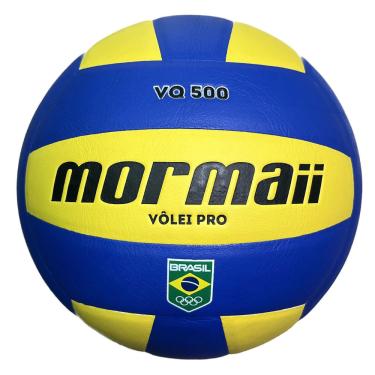Imagem de Bola de Vôlei Mormaii vq 500 Time Brasil - Amarelo e Azul