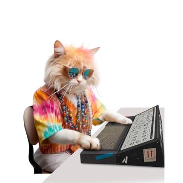 Imagem de Suck UK Sintetizador de arranhadores para gatos | arranhadores para gatos internos | Brinquedos para gatos e gatos para ambientes internos | arranhador de papelão para gatos e tábua de arranhar |