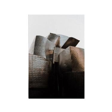 Imagem de Quadro Decorativo Canvas Construção Arquitetura Metal Sala - Bazar dos