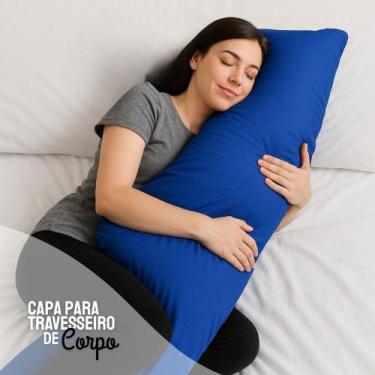 Imagem de Capa p/ Travesseiro de Corpo Impermeável 50x140cm Com Zíper Coloridas 