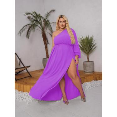 Imagem de Vestido Longo Branco Casamento Civil Noiva Gestante Chá Revelação Plus