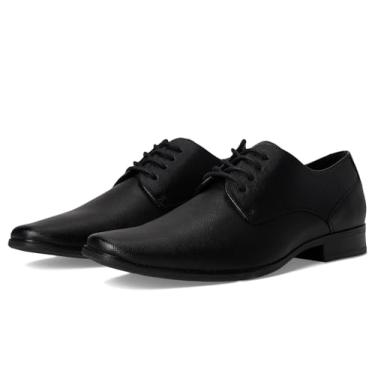 Imagem de Calvin Klein Sapato Oxford Brodie masculino, Saffiano 002 preto, 39