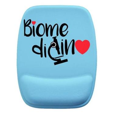 Imagem de Mouse Pad Ergonomico Biomedicina Azul - Maluco por Caneca