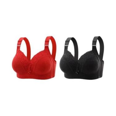 Imagem de Bralette de Renda Plus Size - Decote V Profundo - Lingerie Sexy, 38, 2