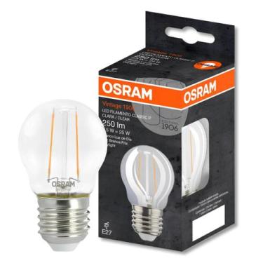 Imagem de Lâmpada Led Bolinha Filamento 6500K 2,5W Bivolt Osram, 127/220V
