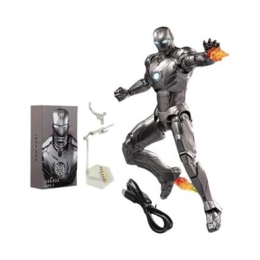 Imagem de Figura de ação ZD Iron Man coletar Homem de Ferro MK85 2.0 LED MK3 MK4