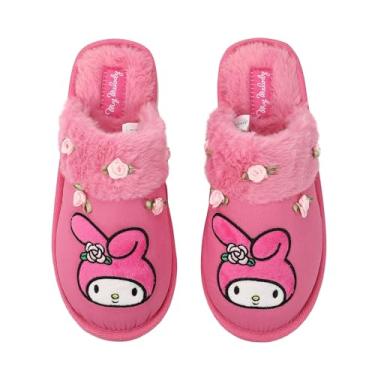 Imagem de Bioworld My Melody Character & Roses Mules jeans femininas rosa, My Melody Character & Roses, G