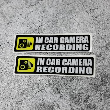 Imagem de Adesivos de estilo de carro Caution Automatic Door Do not Paull Adesivo de gravação de câmera de aviso para porta automotiva (2, C 15 x 3,8 cm)