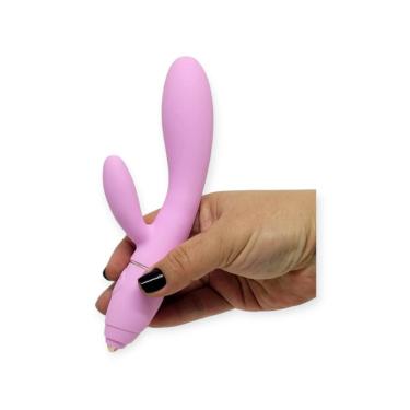 Imagem de Vibrador Rabbit Com 10 Modos De Vibração Coração - Lovetoys - Rosa