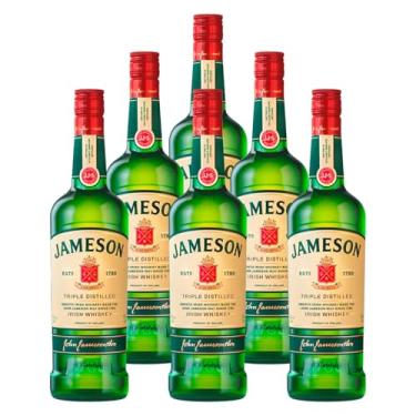 Imagem de Kit com 6 garrafas Whisky Irlandês Jameson Irish Whiskey 750ml