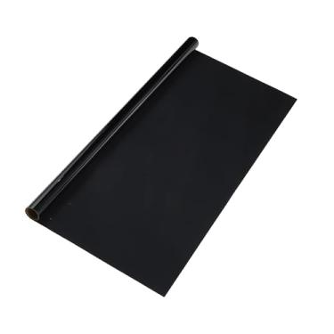 Imagem de Partuto Película matizadora de janela de carro Carbon 1 PLY VLT 20% IRR 48% UVR 97% preta 1,5 m x 61 cm película de privacidade 2 mil PET 1 peça