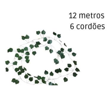 Imagem de Trepadeira Artificial Hera Verde Corrente Planta Artificial Folhagens 