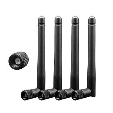 Imagem de Rydocyee Antena Wi-Fi Bluetooth Para Pc, Banda Dupla 2,4 Ghz 5 5,8 Ghz, Placa 3Dbi Com Rp-Sma Macho (Sem Pino), Placa-Mãe Jogos, Câmera Rv, Sem Fio Mini Pcie M.2, Roteador - Pacote 4