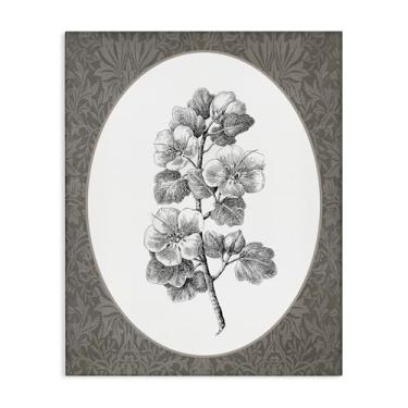 Imagem de Stupell Industries Arte de parede em tela de raminho de flor de cerejeira vintage por Lettered and Lined, 61 x 76 cm