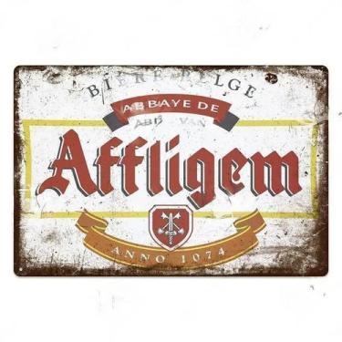 Imagem de Vintage Rum Chouffe Sinal De Metal Retro Arte Da Parede Para Homem Cav