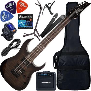 Imagem de Kit Guitarra Ibanez Grg-7221 Qa Hh 7 Cordas Tks Gx03