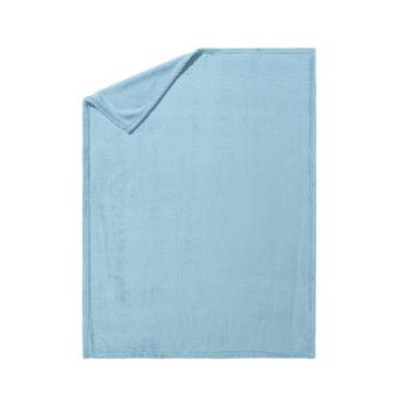 Imagem de Coberta Manta Bebê Soft Comfy Duplo Antialergico Azul - Neném Na Nuvem