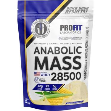 Imagem de Hipercalóricos Anabolic Mass 28500 Bulking Refil 3kg- Profit Laboratórios (3000g, Milho Verde)