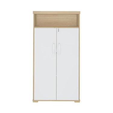 Imagem de Armário com Nichos Ischia Carvalho Branco - CASA H