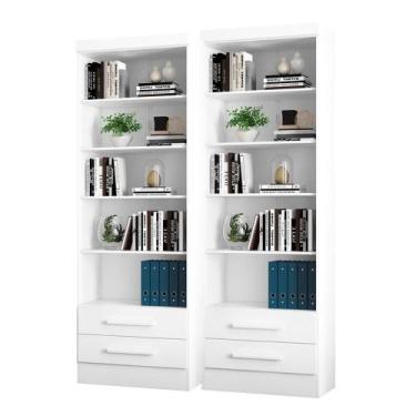 Imagem de Kit 02 Livreiros Lakewood Branco - CASA H