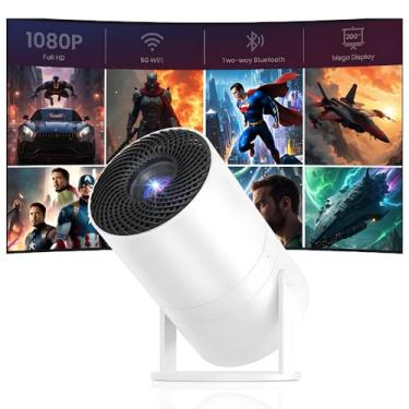 Imagem de Projetor Portátil 4K Full HD, Wifi e Bluetooth, Android e Aplicativos, Netflix, Prime, YouTube, Fire TV, Espelhamento de Tela, Caixa de Som Integrada, Resolução Ultra HD, Som e Imagem, Ajuste de Foco