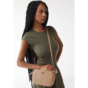 Imagem de Bolsa Transversal Colcci Monograma Alça Ajustável Nude Colcci 090.01.12217 feminino