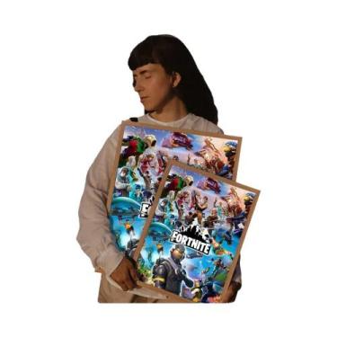 Imagem de Cartazes Adesivos De Papel Branco F_Fortnites Hot Game Wall Sticker Sa