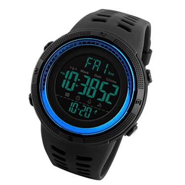 Imagem de Chusui Homens Relógios Desportivos Contagem Regressiva Relogio Duplo Relógio de Tempo Duplo Cronógrafo Digital de Pulso 50 M À Prova D 'Água Relogio masculino