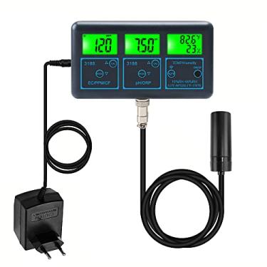 Imagem de Qudai Tuya wifi 7in1 testador de qualidade de água multiparâmetro analisador de água display digital PH/ORP/EC/PPM/CF/umidade/medidor de monitoramento de temperatura para água potável aquário aquicult