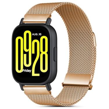 Imagem de HAOZHI 22mm Pulseira de Magnético Compatível para Xiaomi Redmi Watch 5 Active,5 Lite,Watch S4 Sport S3 S2 S1,Bracelete Correia para Watch 2 2 Pro,Color2,Color,Sport (Ouro rosa)