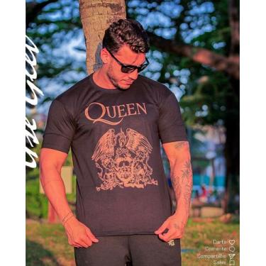 Imagem de Camiseta Queen Águia Camisa Estampada Banda Rock Unissex Básica - Glev