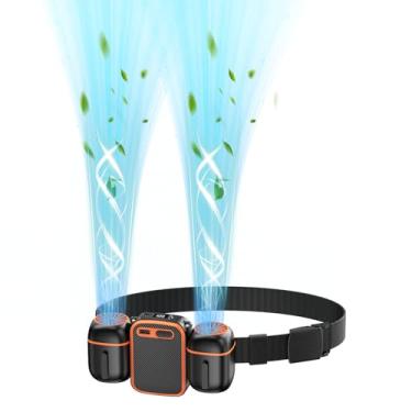 Imagem de Dogean Ventilador de cintura portátil 2025 com dois ventiladores pequenos para vento 10 vezes forte e ampla área de resfriamento 10.000 mAh bateria acima de 30 horas de tempo de trabalho, ventilador